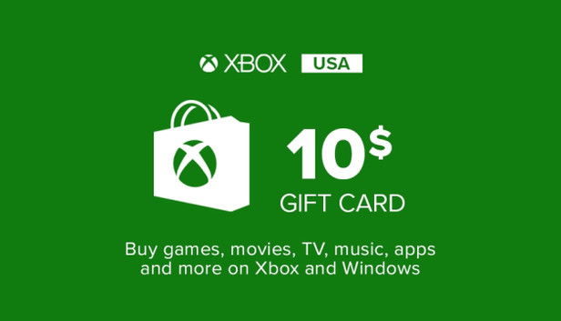 Xbox Gift Card 10$ USD — cover art